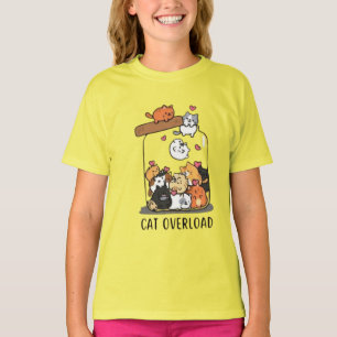 Camiseta Gráfica de Gatinhos Fofos para Menina - S