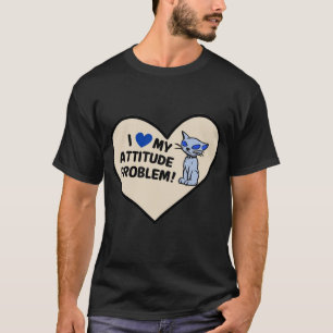 Camiseta Gráfica de Gato Engraçado com Citação Sar