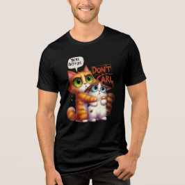 Camiseta Gráfica de Gato Engraçado - Não faça isso