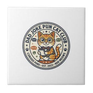 Camiseta Gráfica de Gato Piada de Pai - Piada de P