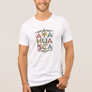Camiseta Gráfica de Geometria Tribal Ayahuasca