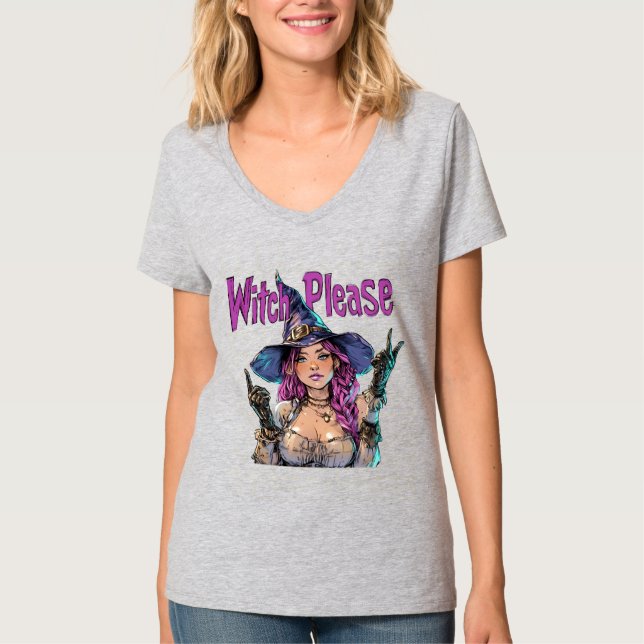 Camiseta Gráfica de Halloween Witch Please – Diver (Frente)