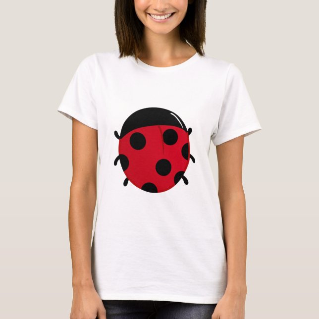 Camiseta Gráfica de Joaninha Fofa (Frente)