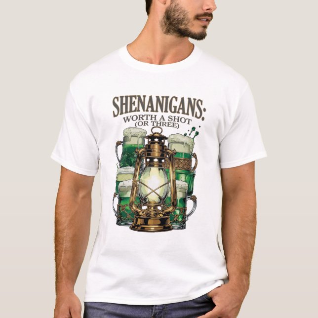 Camiseta Gráfica de Lanterna Vale a Pena Tostar (Frente)