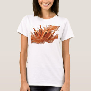 Camiseta Gráfica de Laranja ARTE ABSTRATA Cativant