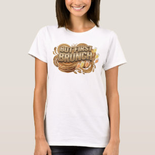 Camiseta Gráfica de Laranja Limpo MAS PRIMEIRO BRU
