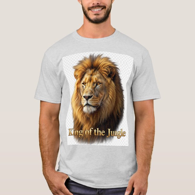 Camiseta Gráfica de Leão (Frente)