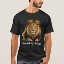 Camiseta Gráfica de Leão Fearless by Nature | Pode