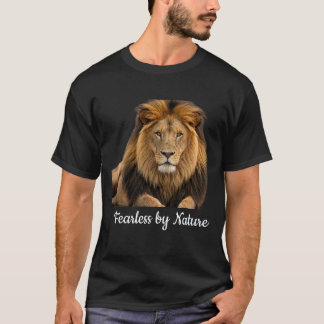 Camiseta Gráfica de Leão Fearless by Nature | Pode