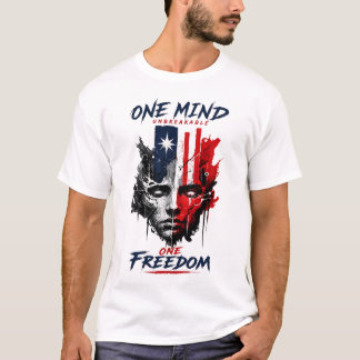 Camiseta Gráfica de Liberdade Patriótica