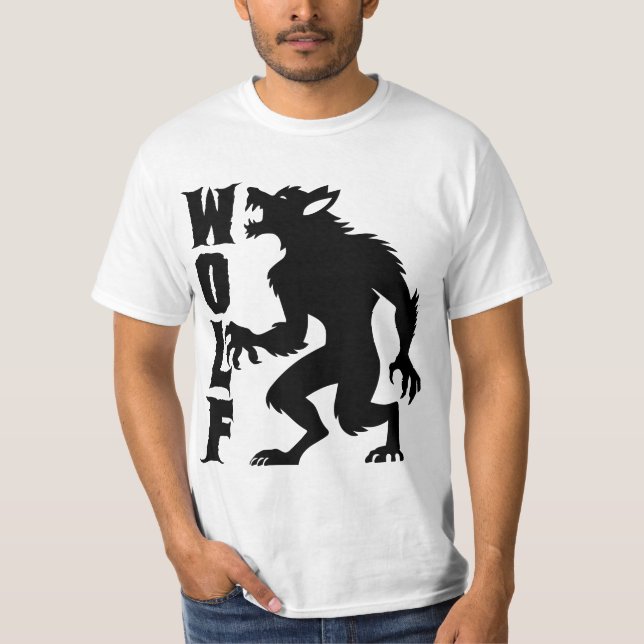 Camiseta Gráfica de Lobisomem (Frente)
