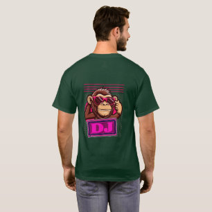 Camiseta Gráfica de Macaco de Desenho Animado Funk