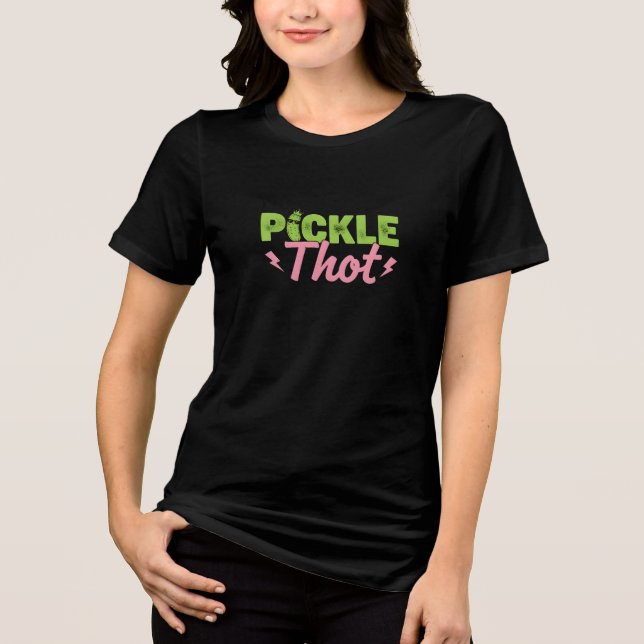 Camiseta Gráfica de Meme Sarcástico Funny Pickle T (Frente)