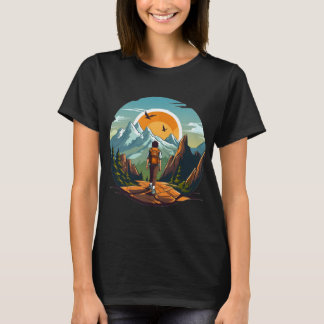Camiseta Gráfica de Montanhismo Aventura Espera