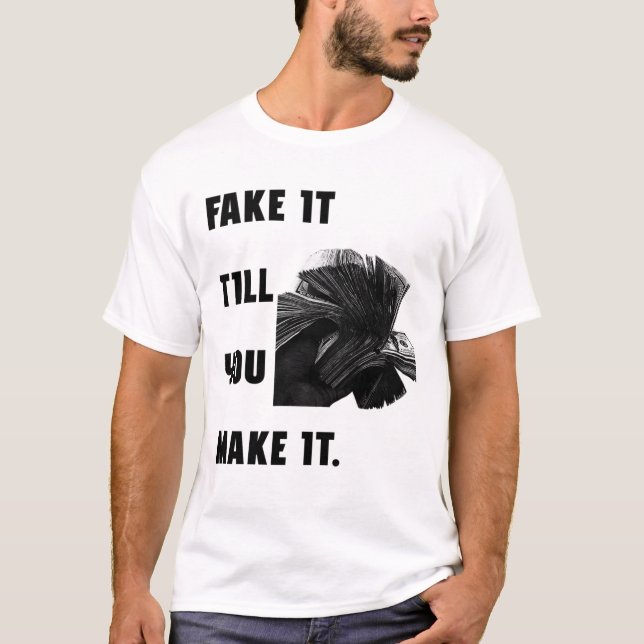 Camiseta gráfica de motivação (Frente)
