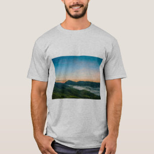 Camiseta Gráfica de Paisagem da Natureza para Esti