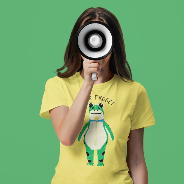 Camiseta Gráfica de Protesto de Fantasia de Sapo com Legend (Criador carregado)