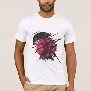 : Camiseta Gráfica de Samurai Guerreiro