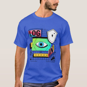 Camiseta Gráfica de Segurança de Login – Tecnologi