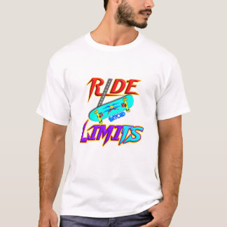 Camiseta Gráfica de Skateboarding 'Vá Além dos Lim