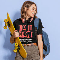 Camiseta Gráfica de Streetwear de Skate Faça Agora
