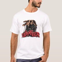 Camiseta gráfica de streetwear escura Puppeteer