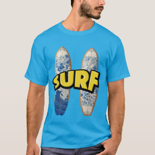 Camiseta Gráfica de Surf Pranchas de Surf Artístic