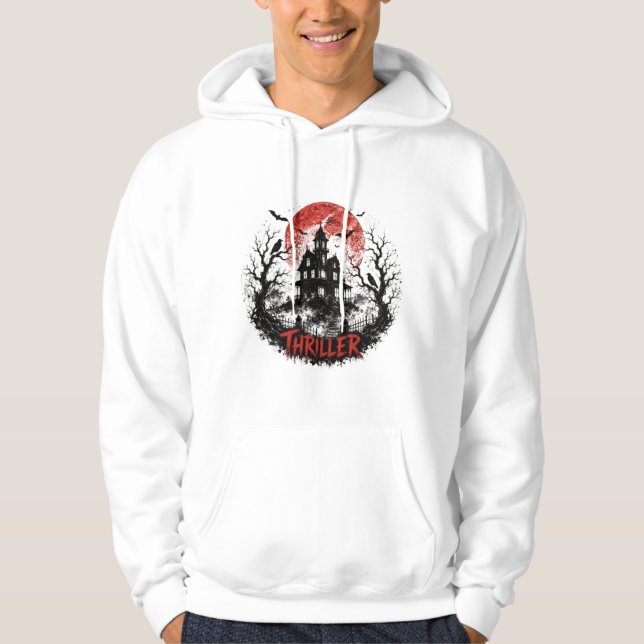 Camiseta Gráfica de Terror Casa Assombrada Hallowe (Frente)
