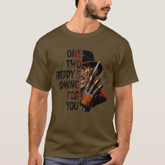 Camiseta gráfica de terror de Freddy para o Hallow