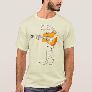 Camiseta Gráfica de Testemunho de Violão Sapo Masc