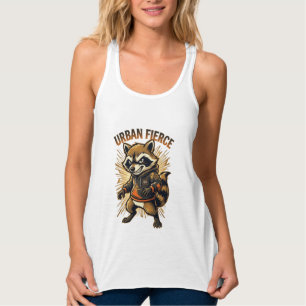 Camiseta Gráfica de Urban Fierce Raccoon Hoodie