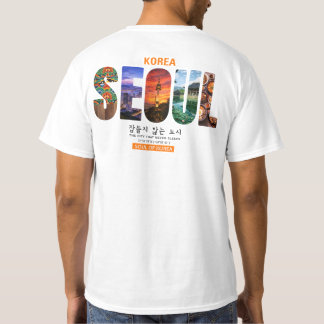 Camiseta Gráfica de Viagem Vintage de Seul Coreia