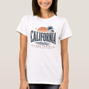 Camiseta Gráfica Desbotada pelo Sol da Califórnia