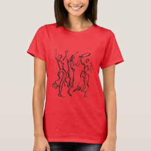 Camiseta Gráfica Design para Mulher Dançante