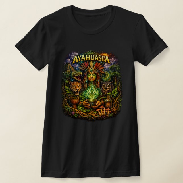 Camiseta Gráfica Despertar Ayahuasca (Postura )