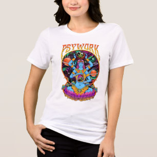camiseta gráfica deusa design para mulheres