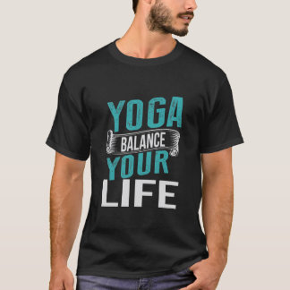 Camiseta Gráfica Distress Yoga Equilibre Sua Vida