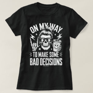 Camiseta Gráfica Divertida – A Caminho de Más Deci