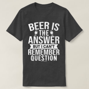 Camiseta Gráfica Divertida de Cerveja - Cerveja é