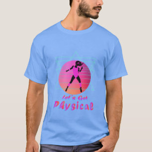 Camiseta gráfica divertida de ginástica aeróbica S