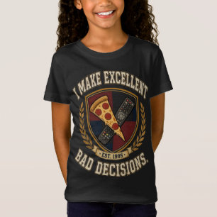 Camiseta Gráfica Divertida Eu Tomo Excelentes Deci