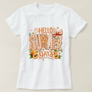Camiseta Gráfica Divertida Olá Verão