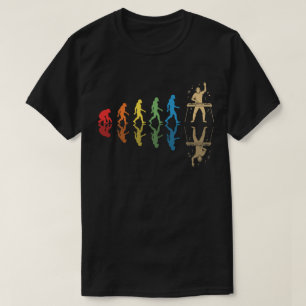 Camiseta Gráfica DJ Man Evolution Turntable Humor