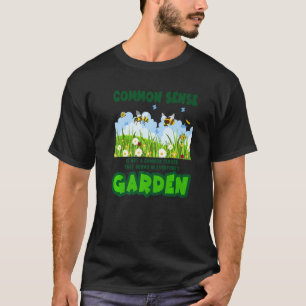 Camiseta Gráfica do Bom Senso Para Flor de Jardine