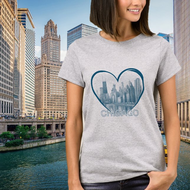 Camiseta Gráfica do Coração da Skyline CHICAGO (Criador carregado)