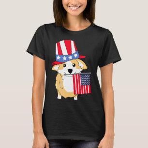Camiseta Gráfica do Dia da Independência Americano