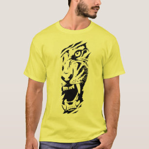 Camiseta Gráfica do Leão Rugindo