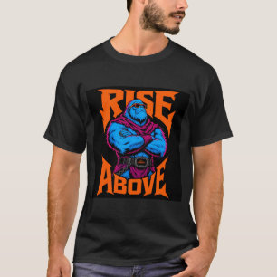 Camiseta Gráfica do Monstro Azul Rise Above