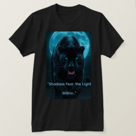Camiseta Gráfica do Pantera Preta Néon Azul Elétri