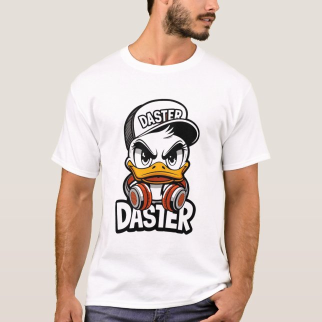 Camiseta Gráfica do Pato Daster (Frente)